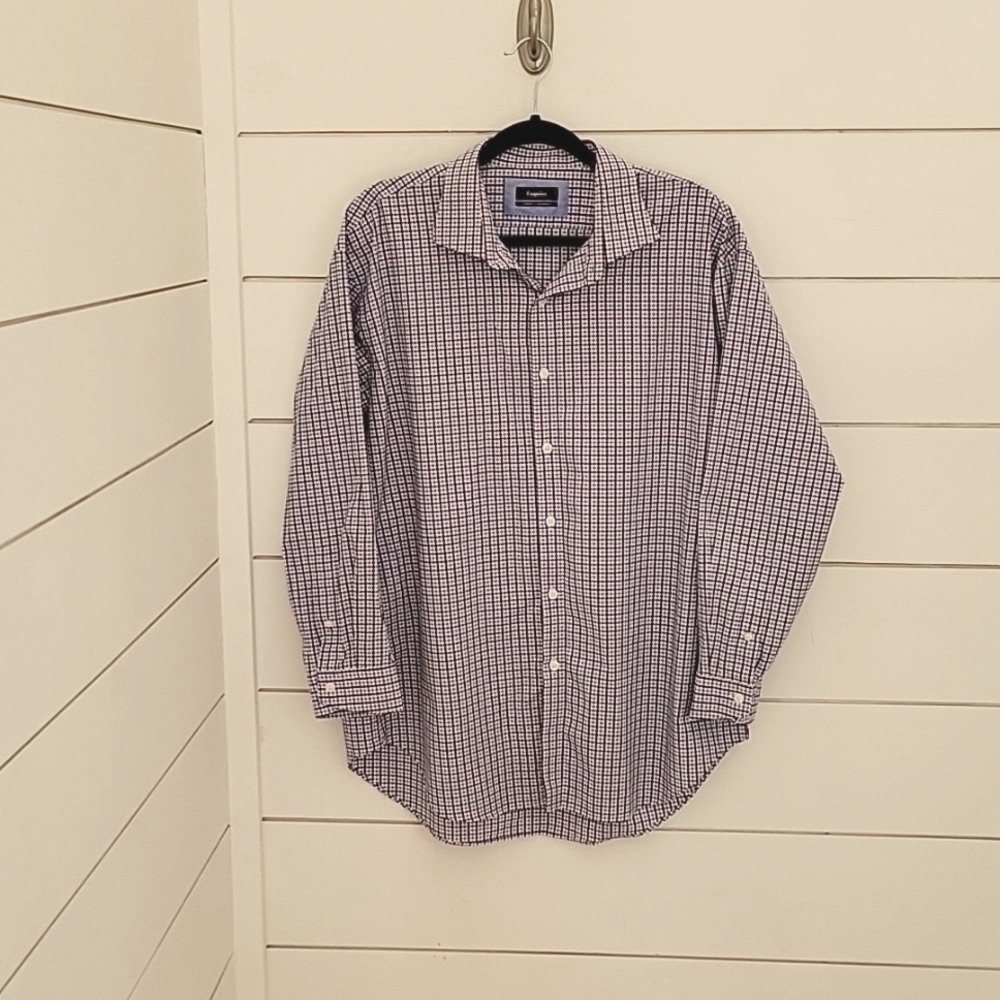 Esquire 18 32/33 button down shirt cotton